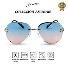 Cargar imagen en el visor de la galería, AVIADOR / ROSA-AZUL