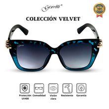 Cargar imagen en el visor de la galería, VELVET / AZUL-NEGRO