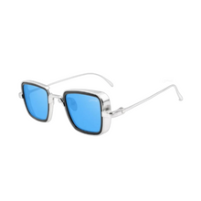 Cargar imagen en el visor de la galería, Colección Goretti LENTES MODERNOS - Color Azul (espejo) - Plata.